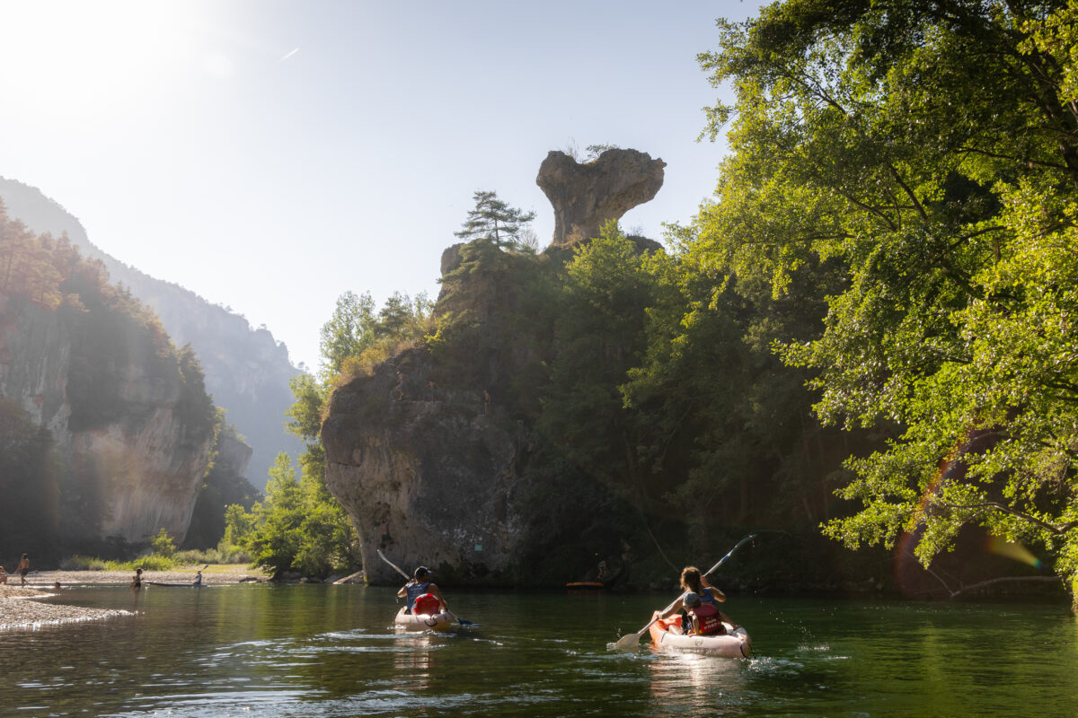 Image 1 : CANOË AU MOULIN DE LA MALENE - PADDLE DES GORGES DU TARN