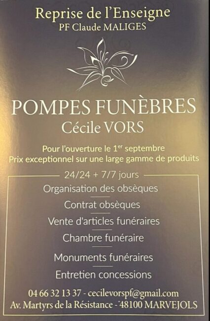 Image 0 : POMPES FUNEBRES CÉCILE VORS