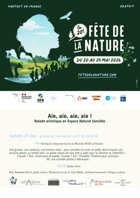 Image 0 : AIE, AIE, AIE, AIE ! BALADE ARTISTIQUE EN ESPACE NATUREL SENSIBLE