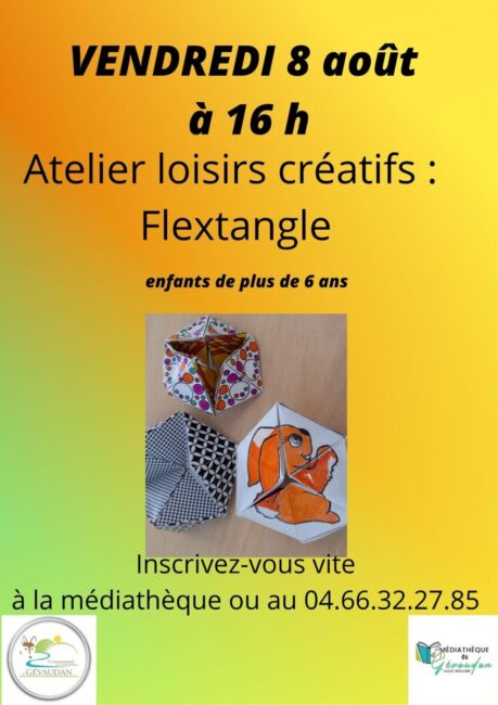 Image 0 : ATELIER LOISIRS CRÉATIFS : FLEXTANGLE