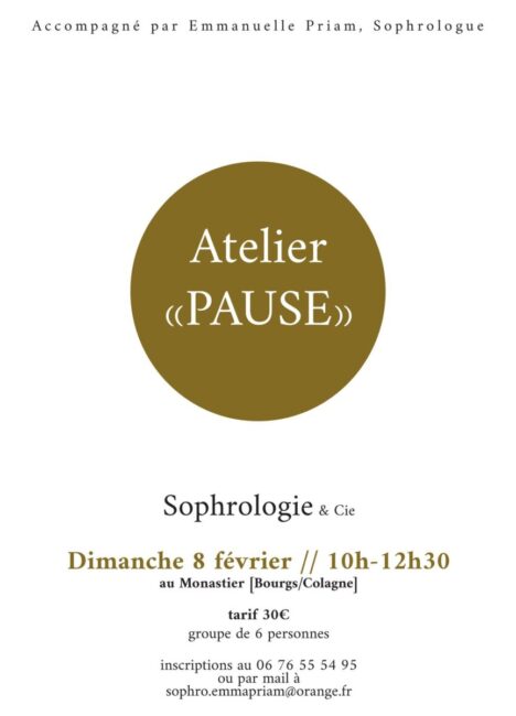 Image 0 : ATELIER "PAUSE"