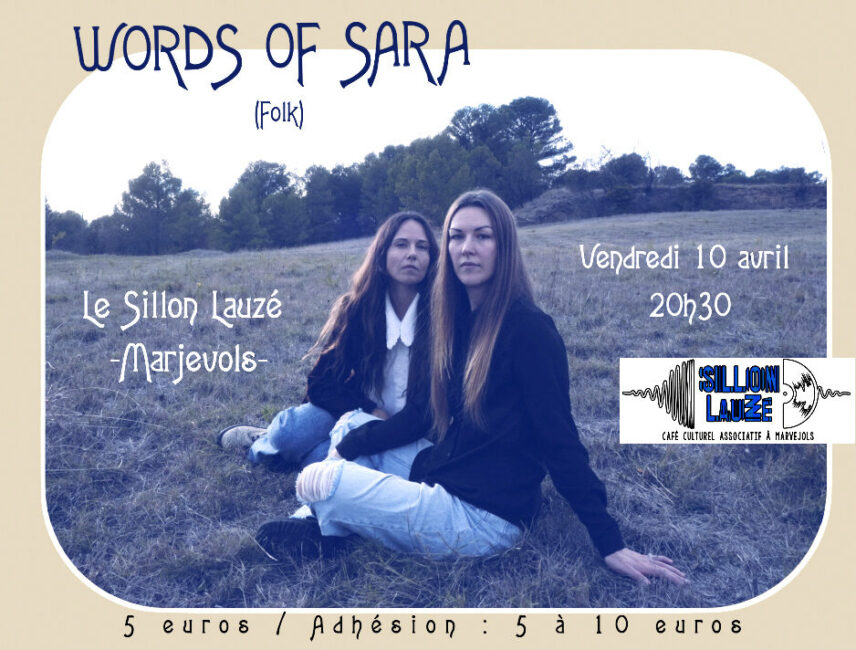 Image 0 : CONCERT DE WORDS OF SARA – FOLK ET POÉSIE