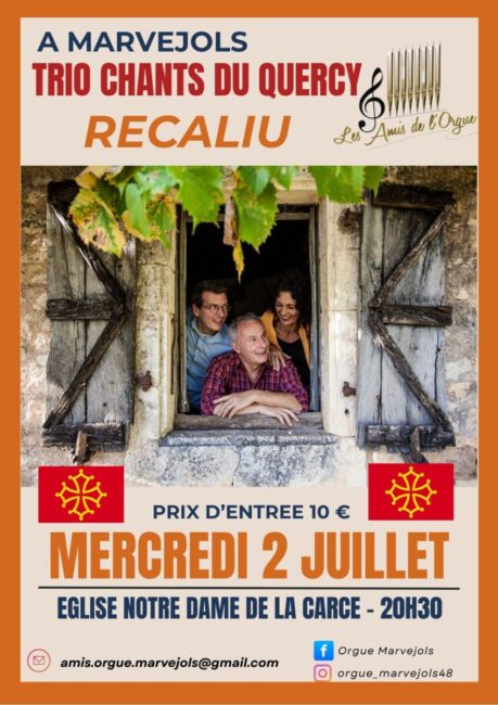 Image 0 : CONCERT TRIO CHANTS DU QUERCY RECALIU