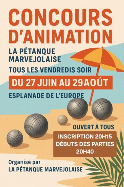 Image 0 : CONCOURS D'ANIMATION PÉTANQUE