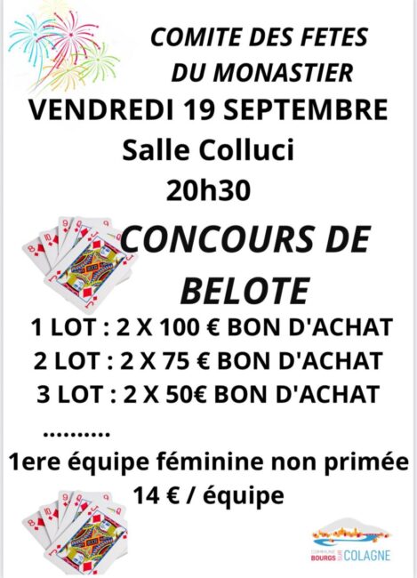 Image 0 : CONCOURS DE BELOTE