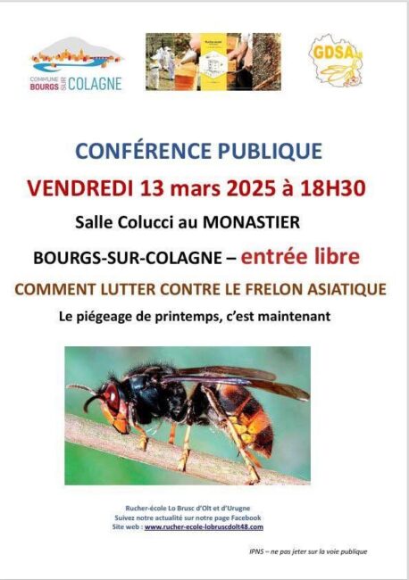 Image 0 : CONFÉRENCE : COMMENT LUTTER CONTRE LE FRELON ASIATIQUE