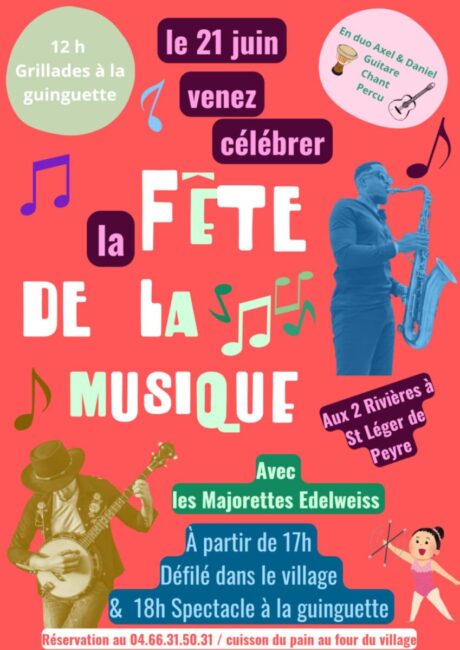 Image 0 : FÊTE DE LA MUSIQUE AUX 2 RIVIÈRES
