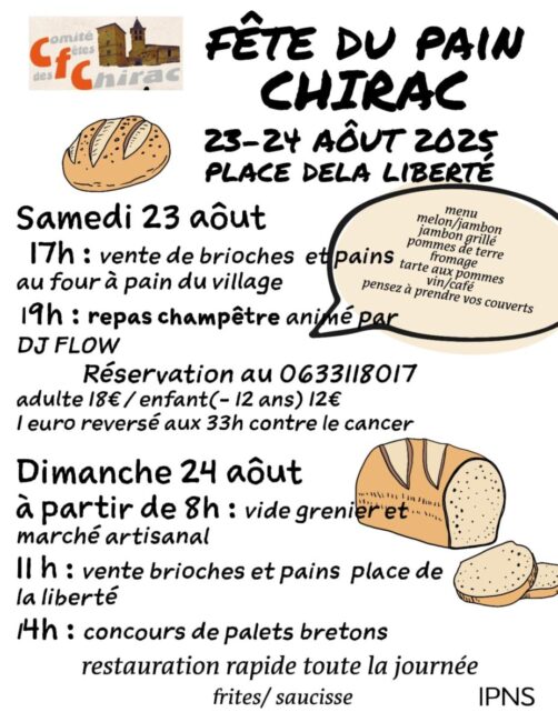 Image 0 : FÊTE DU PAIN A CHIRAC
