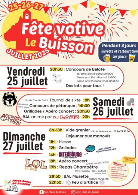 Image 0 : FÊTE VOTIVE DU BUISSON