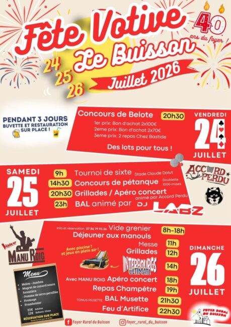 Image 0 : FÊTE VOTIVE DU BUISSON