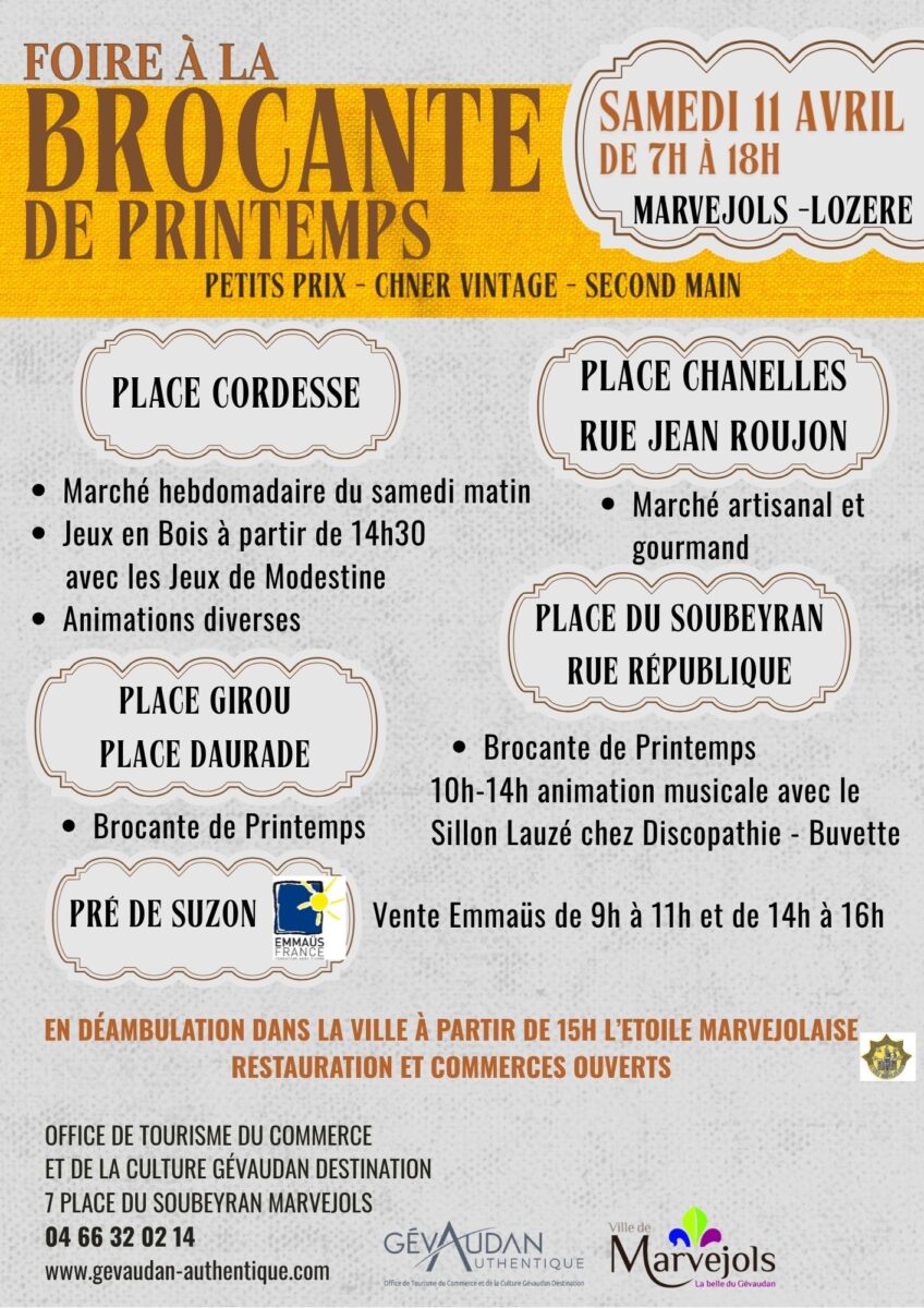 Image 1 : FOIRE À LA BROCANTE DE PRINTEMPS