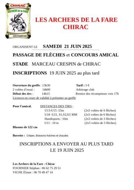 Image 0 : LES ARCHERS DE LA FARE CONCOURS AMICAL