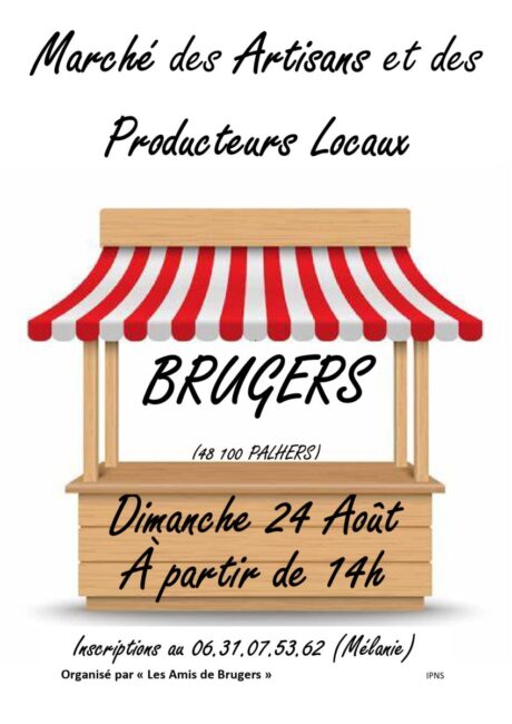 Image 0 : MARCHÉ DES ARTISANS ET DES PRODUCTEURS LOCAUX À BRUGERS (PALHERS)