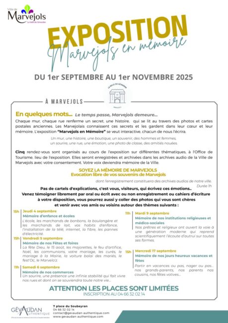 Image 1 : MARVEJOLS EN MÉMOIRE