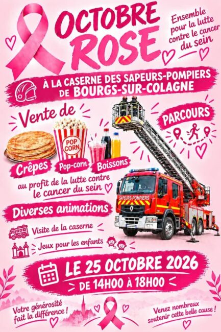 Image 0 : OCTOBRE ROSE À LA CASERNE DES SAPEURS-POMPIERS