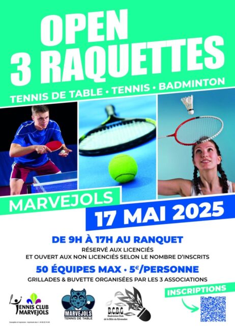 Image 0 : OPEN 3 RAQUETTES