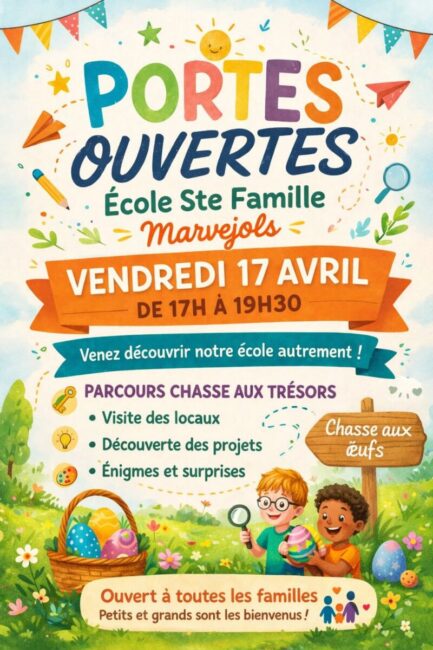 Image 0 : PORTES OUVERTES ÉCOLE STE FAMILLE