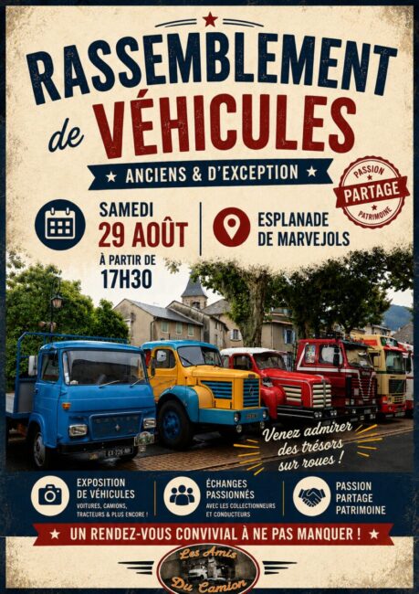 Image 0 : RASSEMBLEMENT DE VÉHICULES