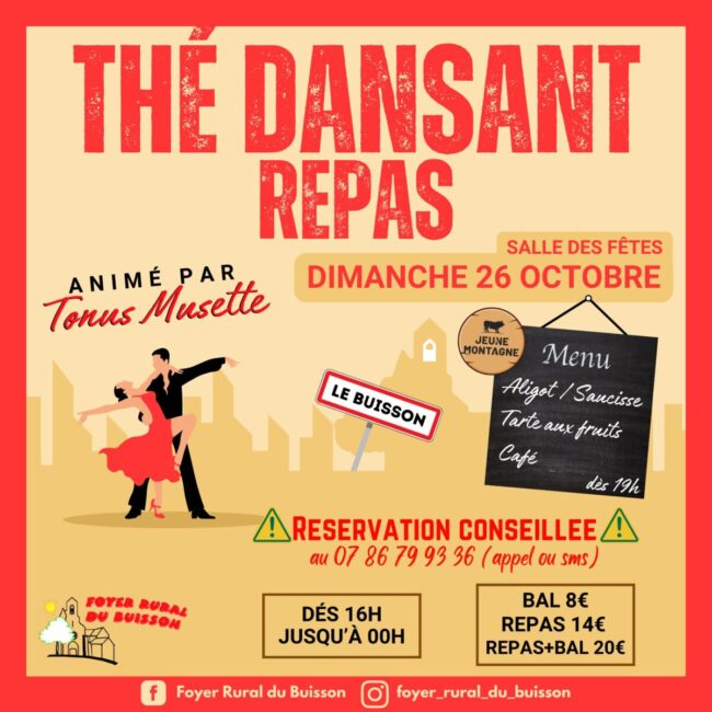 Image 0 : THÉ DANSANT / REPAS